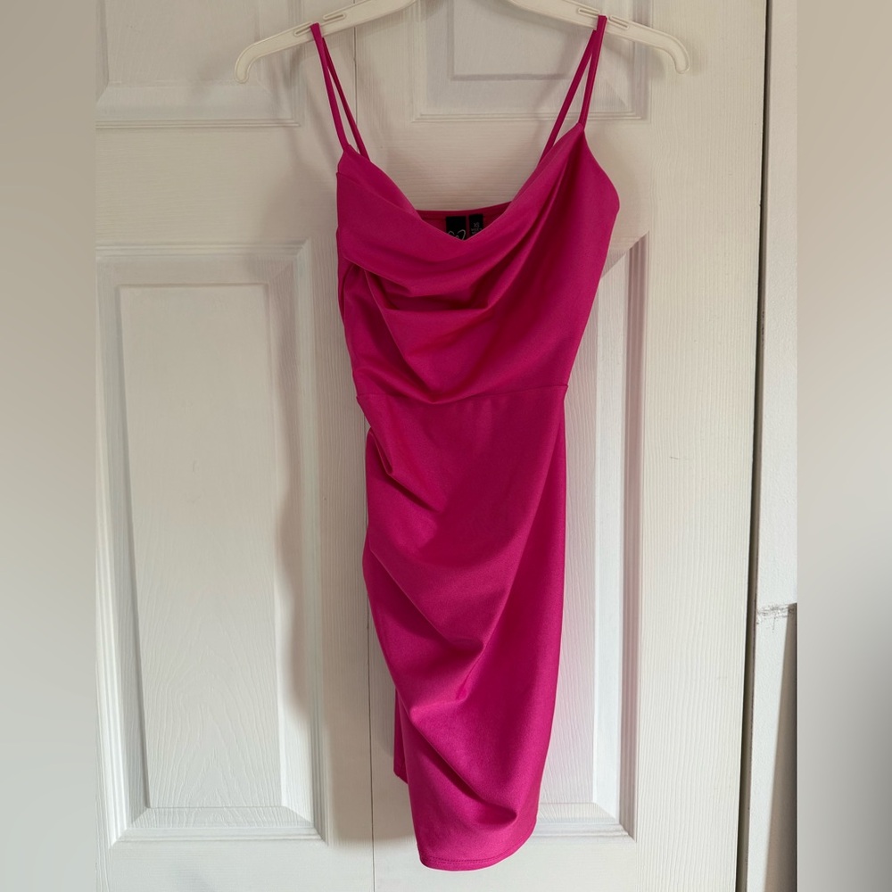 Windsor Hot Pink Strappy Dress - Picture 4 of 6